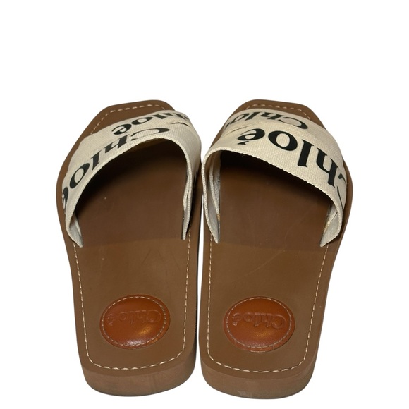 Chloe Woody logo slide Sandals size euro 37 (7) - Picture 6 of 9